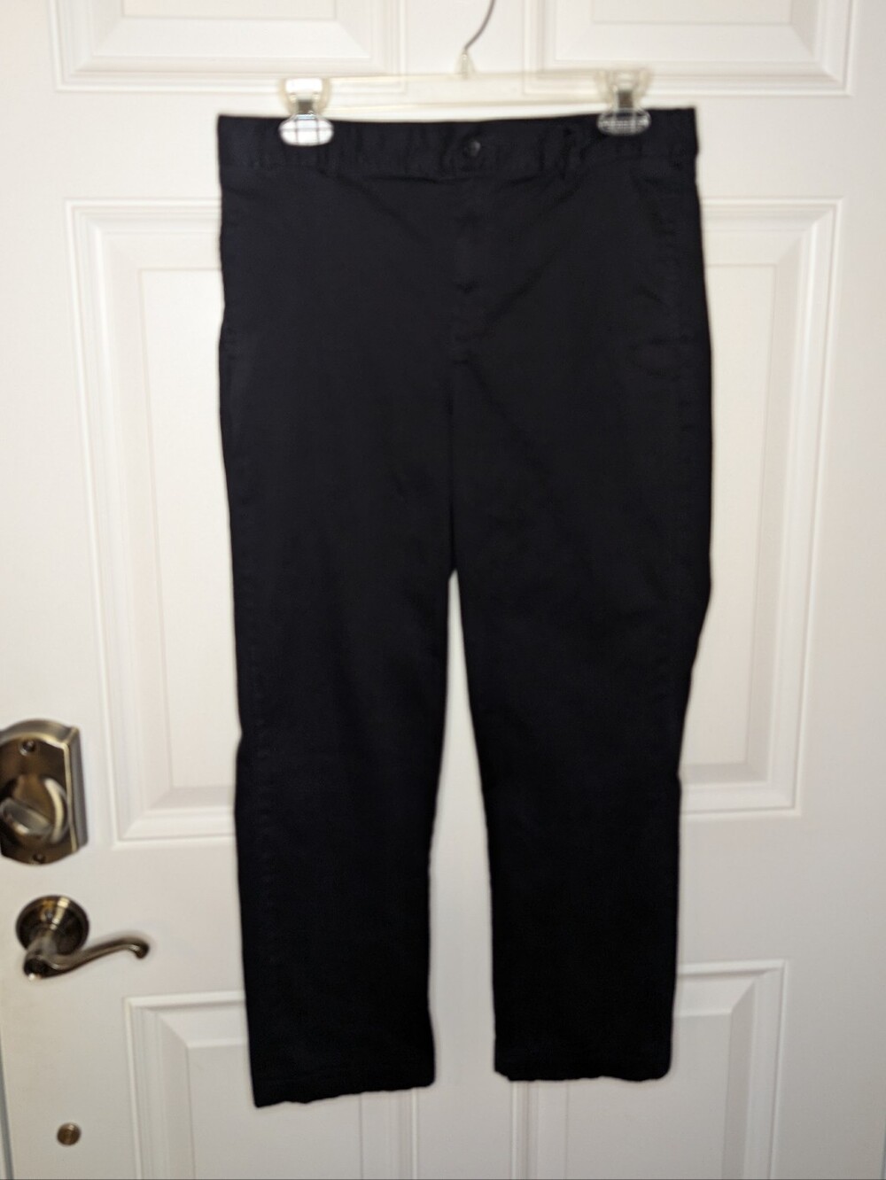 Place Big Boys Size 18 Black Chino Pants Adjustable Waist